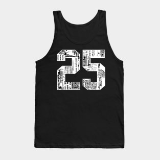 25 number abstract Tank Top